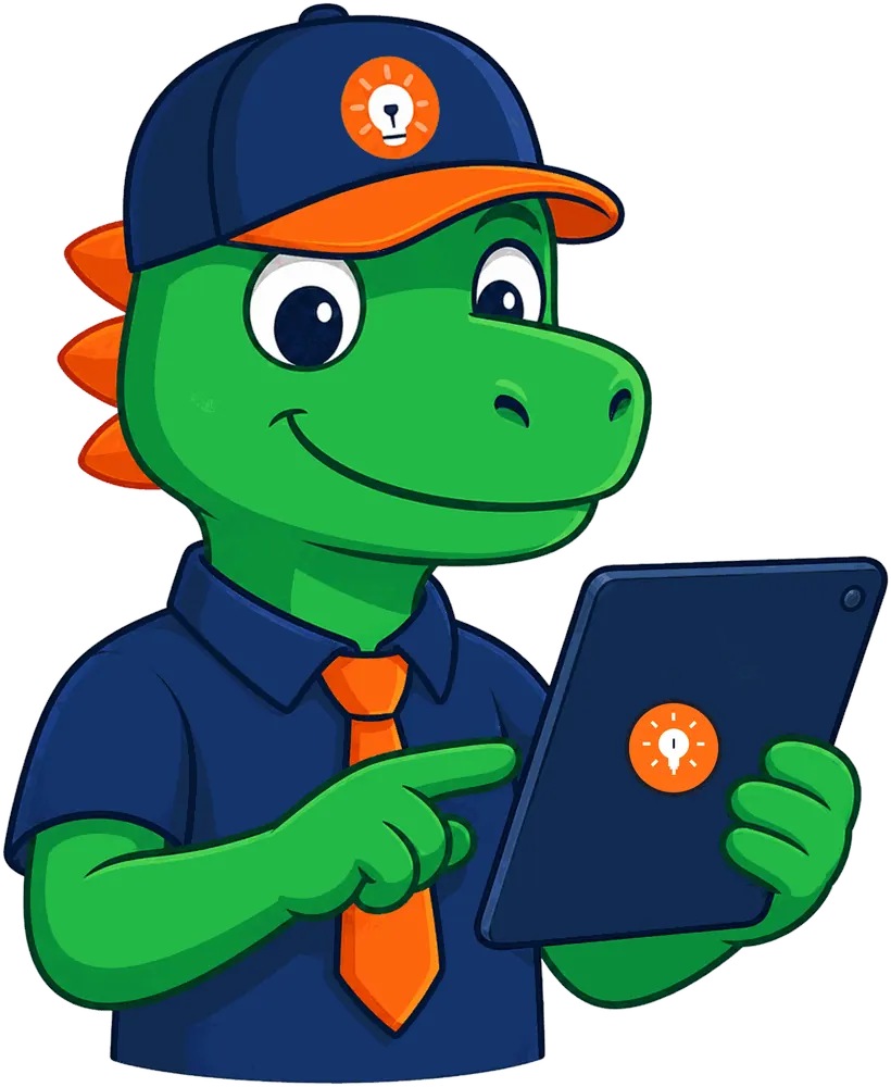 Rex with iPad