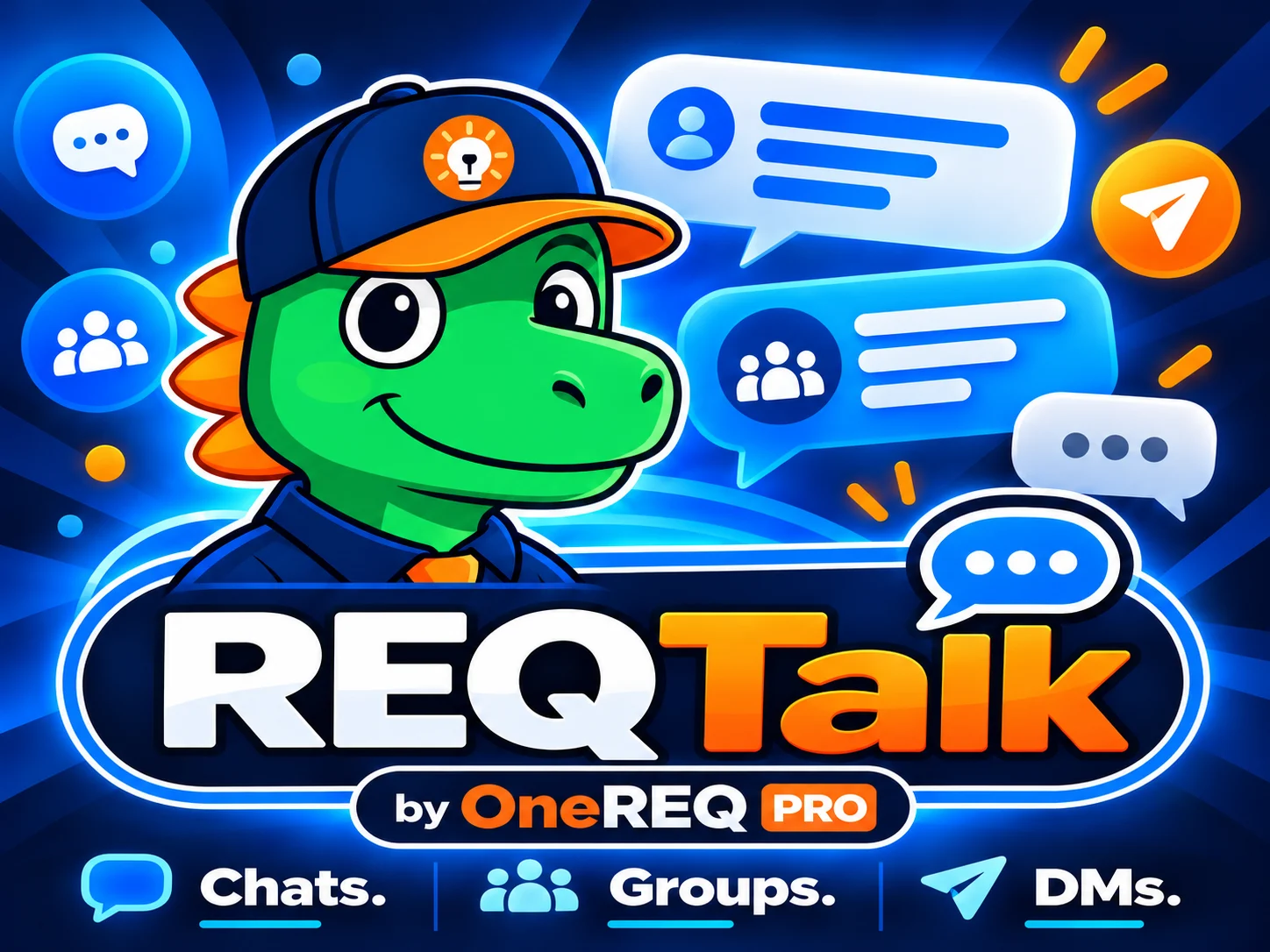 REQTalk chats, groups and direct messages