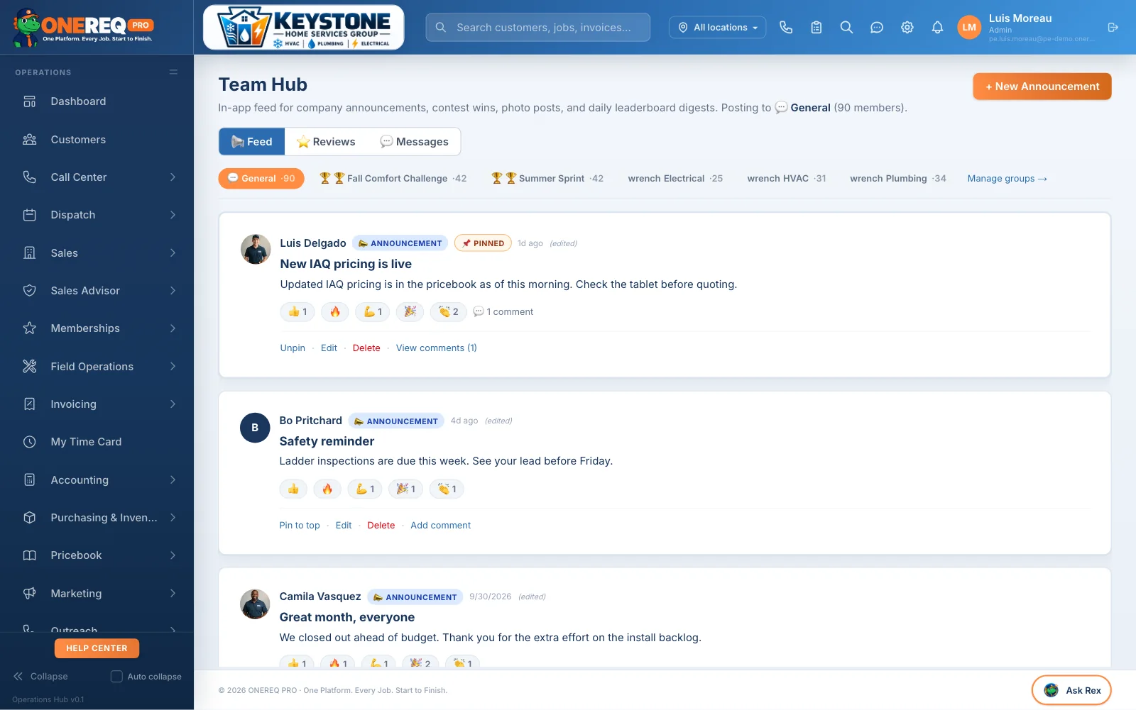 Team Hub on CRM